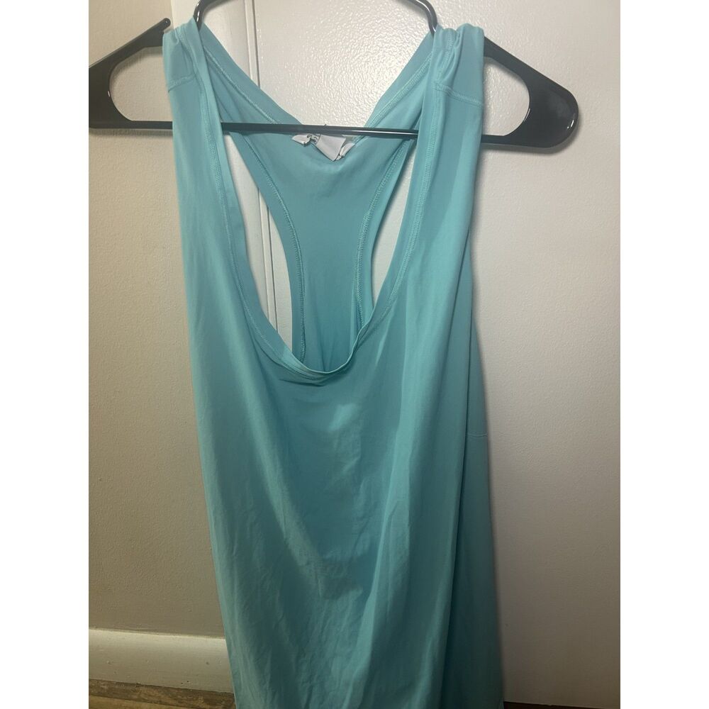 Athleta 3X Turquoise Blue Racerback Tank Top Plus Size Yoga Gym Workout